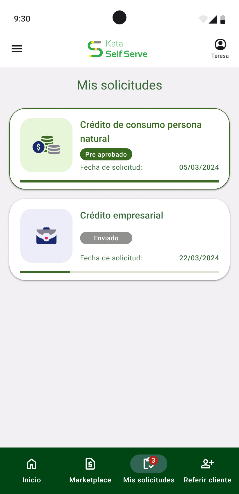 Mis solicitudes